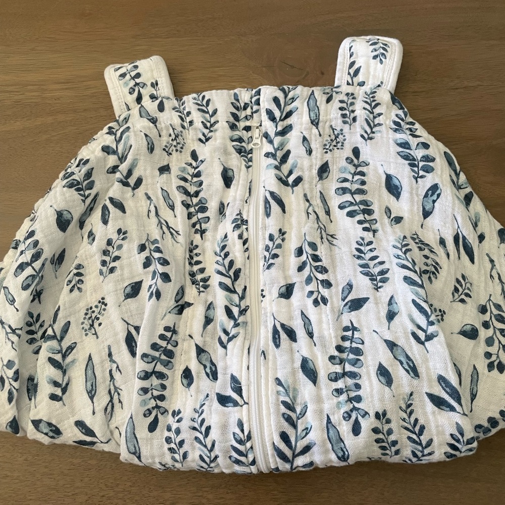 Muslin Car Seat Cover - Bebe Au Lait brand blue